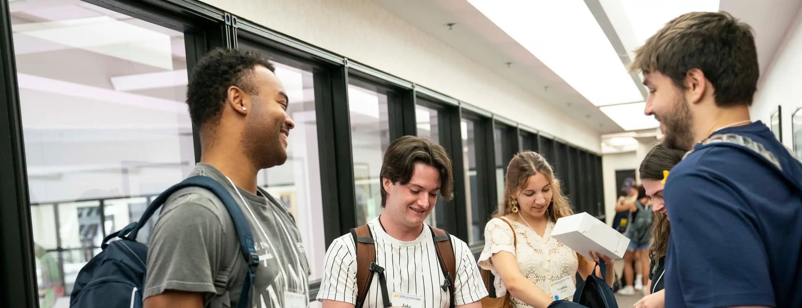Students talking