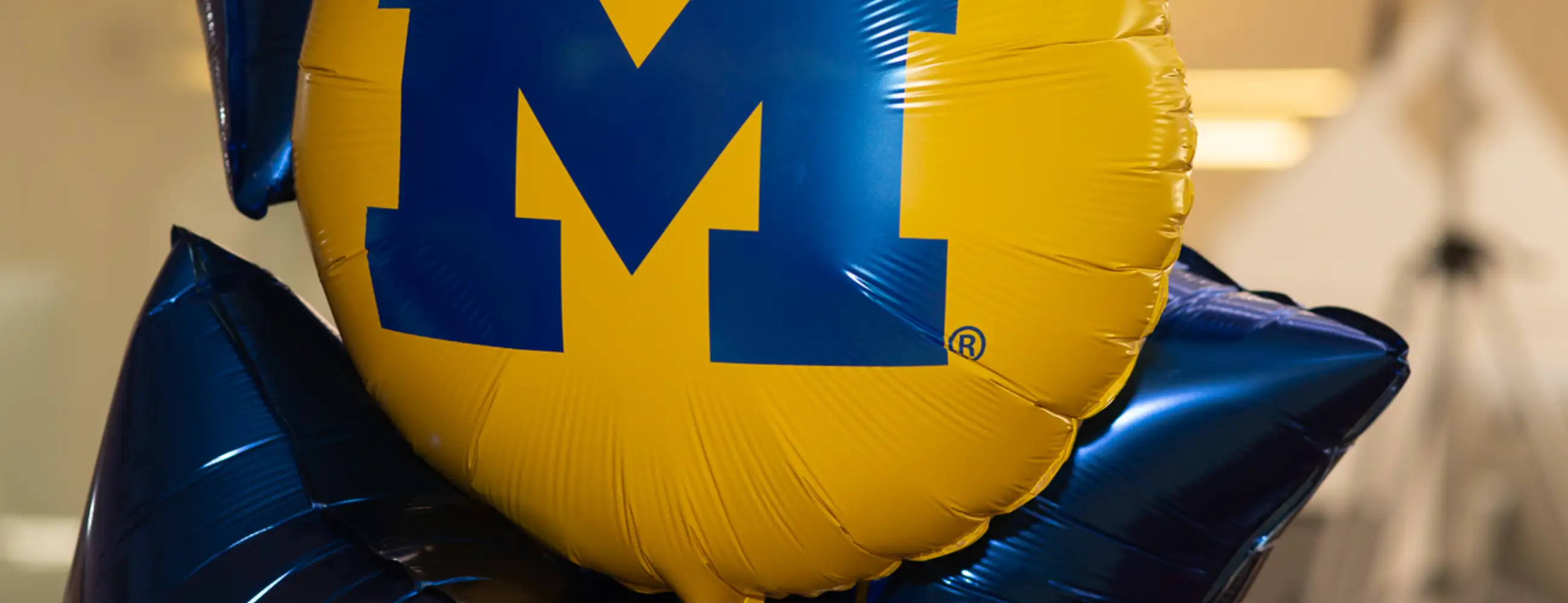 Balloon with the U-M logo