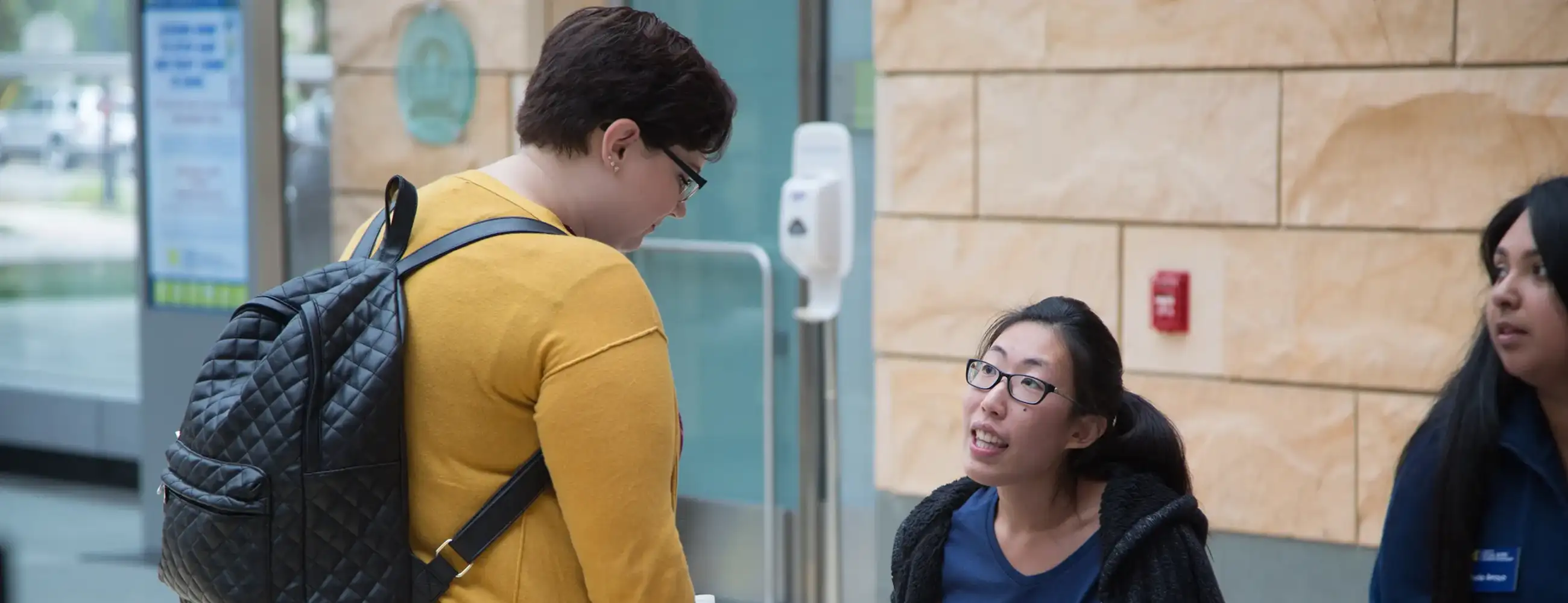 Person receiving an info packet