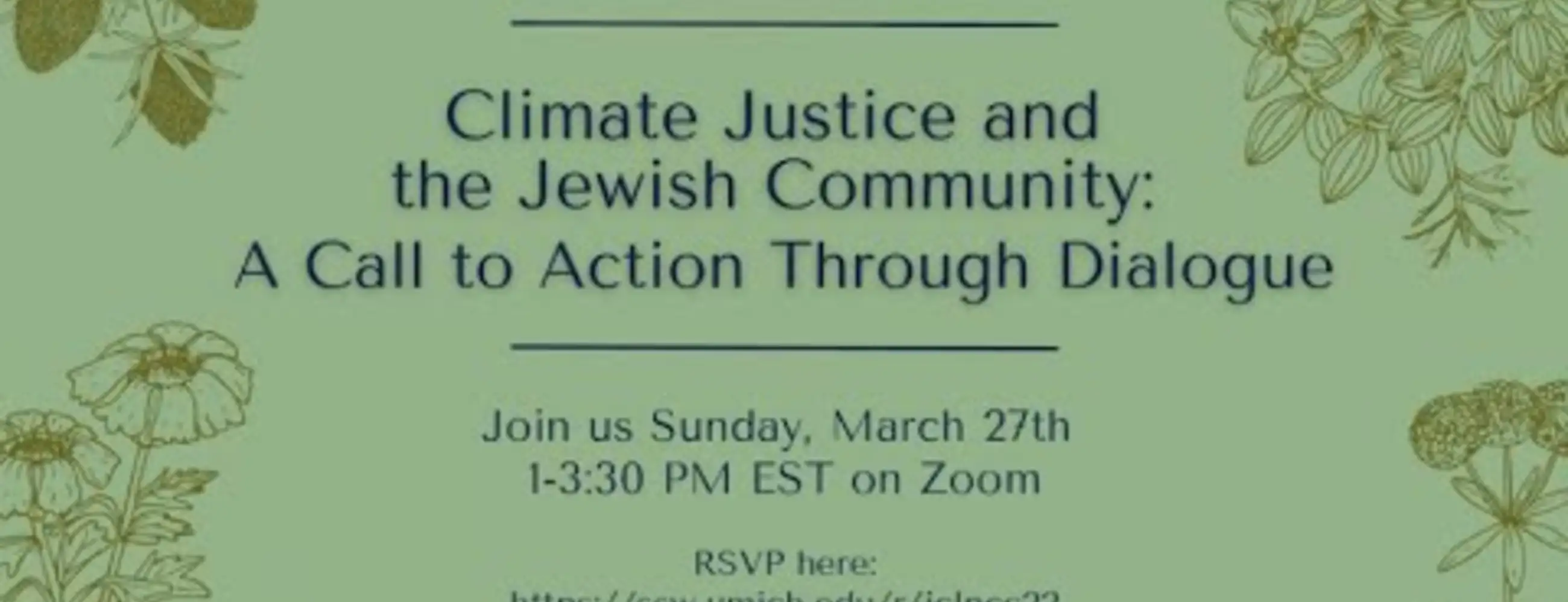 Climate Justice and the Jewish Community: A Call to Action Through Dialogue
