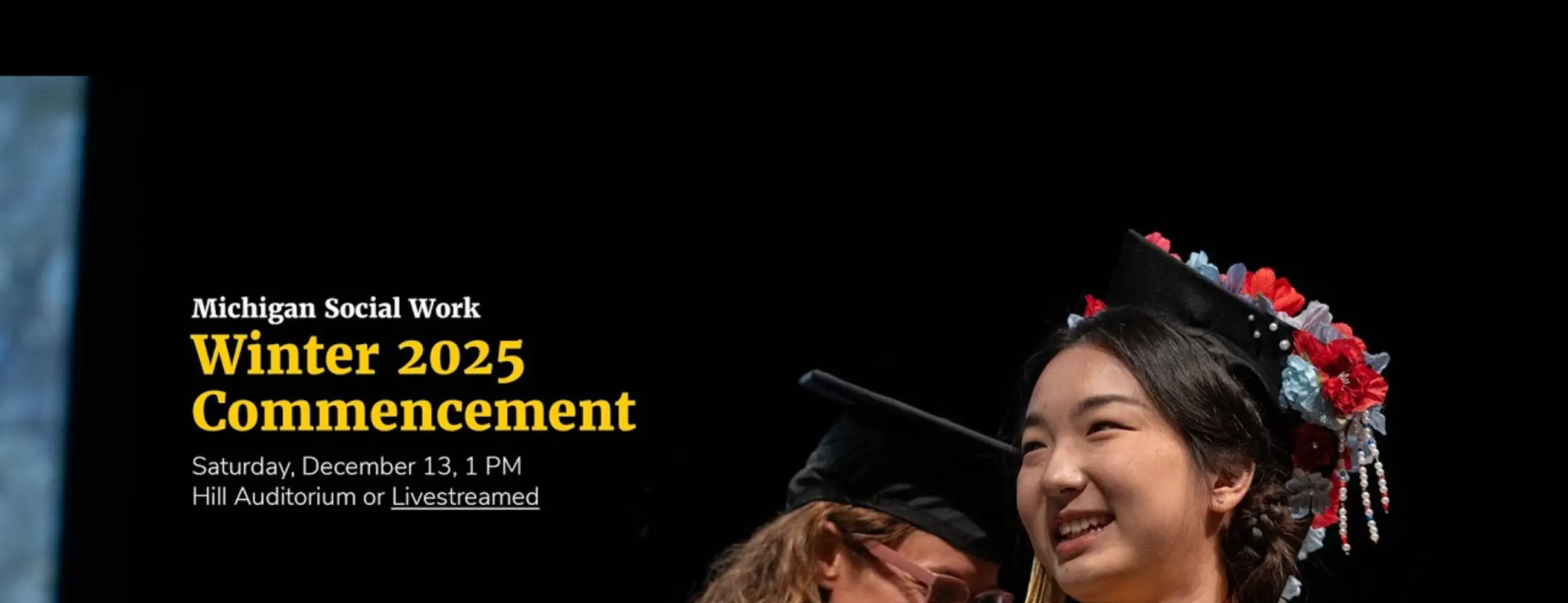 School of Social Work Winter 2025 Commencement | December 13, 2025