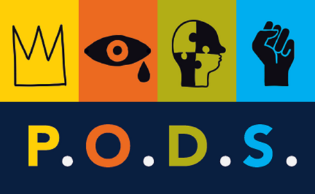 Privilege, Oppression, Diversity and Social Justice (P.O.D.S) Logo