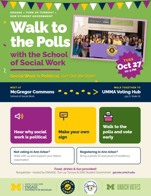 Are you registered to vote? Join us at the SSW on three different dates and register.