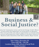 CASC Ross Lunch: Business & Social Justice