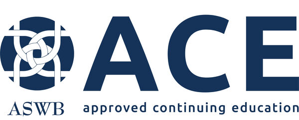 ASWB ACE logo that says approved for continuing education
